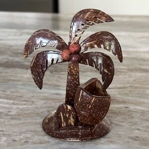 Palm Tree Decor Made Out Of Coconut Shell- Beach Tropical